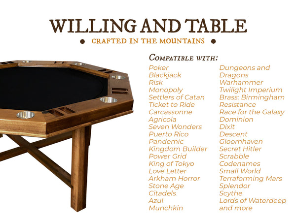 Spinning Center Game Table