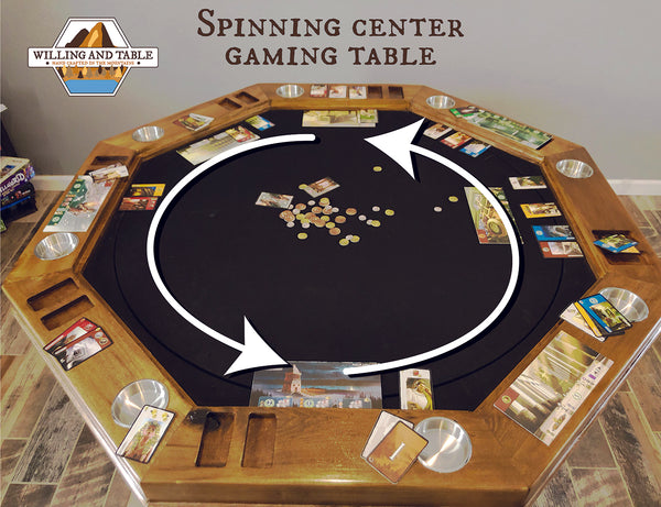 Spinning Center Game Table