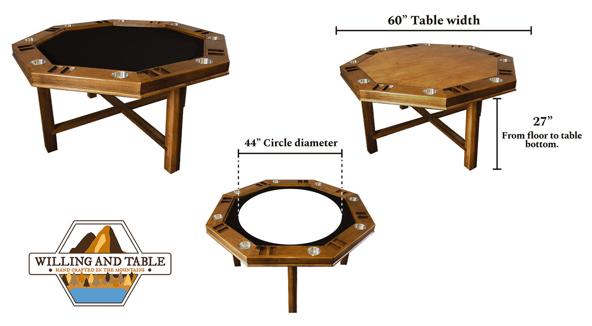 Spinning Center Game Table – Willing and Table